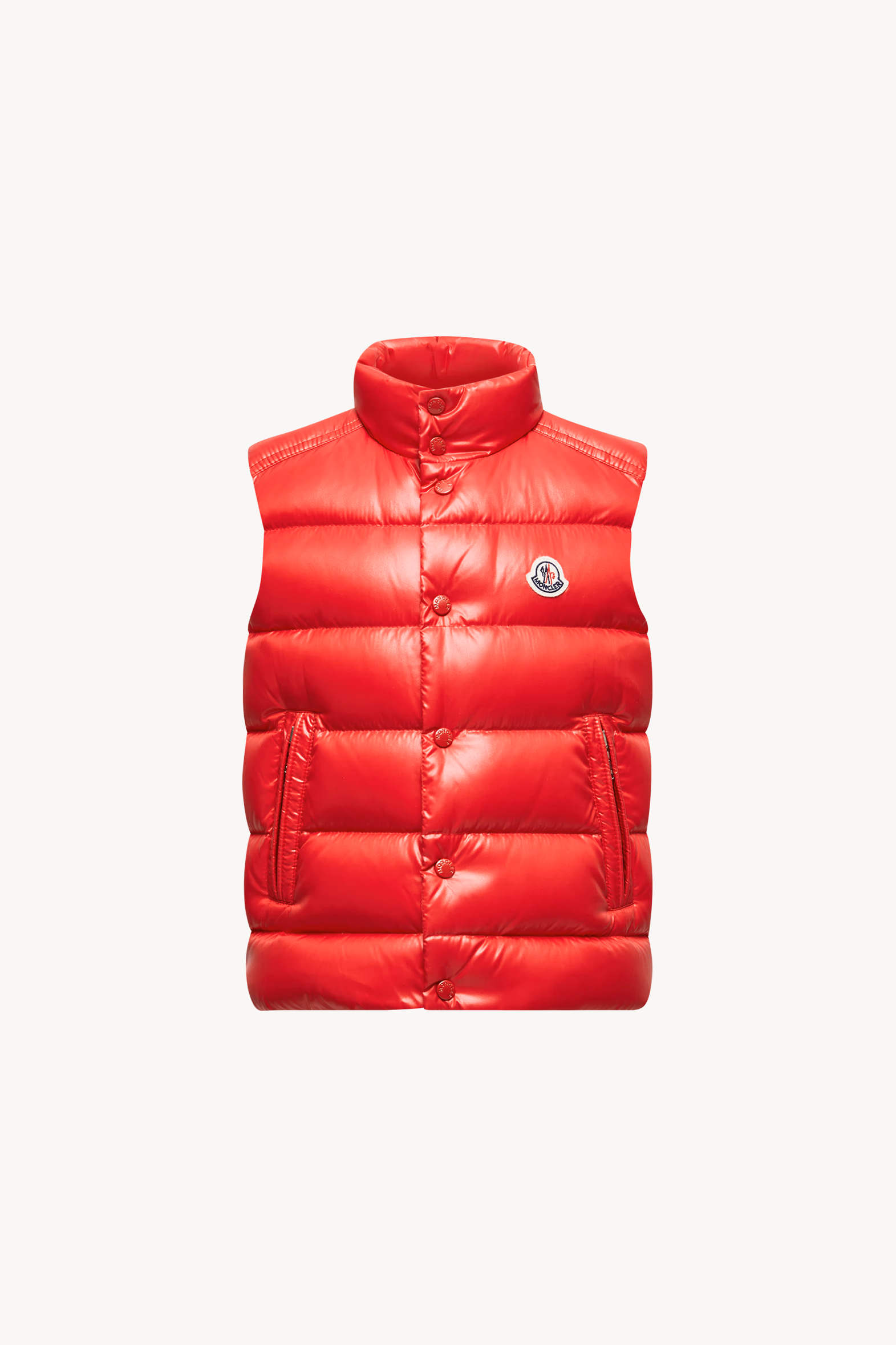 Tib Down Vest Boy Red Moncler 0
